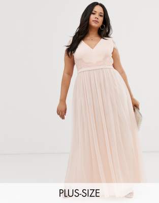 plus lace maxi dress