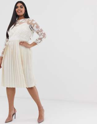 little mistress cream lace dress