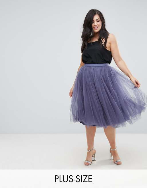 Plus size outlet tutu midi skirt