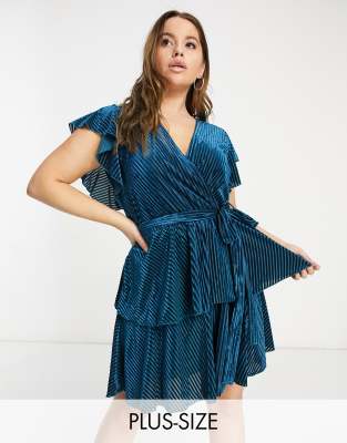 velvet tiered dress