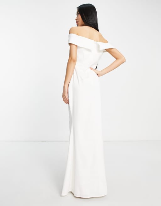 Little Mistress - Robe longue de mariée à épaules dénudées - Ivoire, 3 de 4