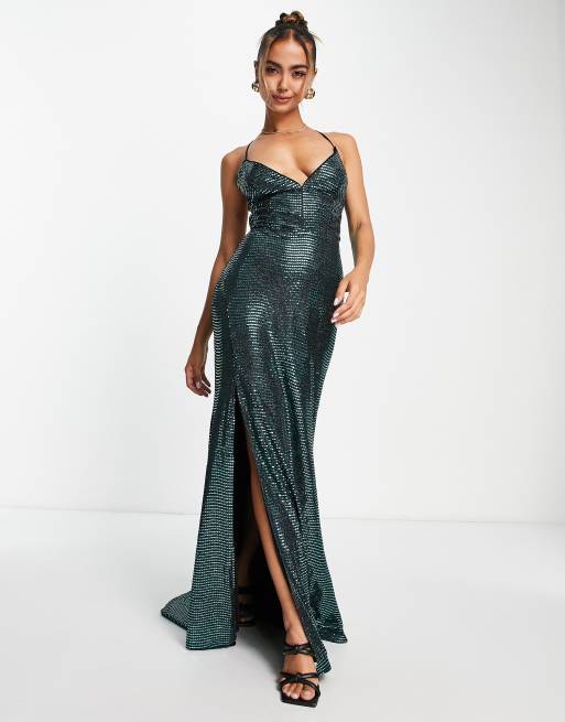 Robe sirene vert emeraude hot sale