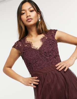 robe patineuse bordeaux