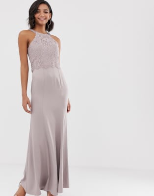 little mistress oyster maxi dress