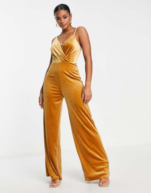 Samt jumpsuit store