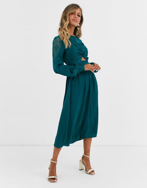 Little mistress teal store dress