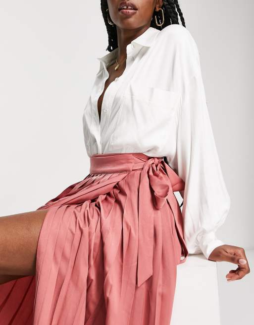 Coast pink pleated on sale skirt