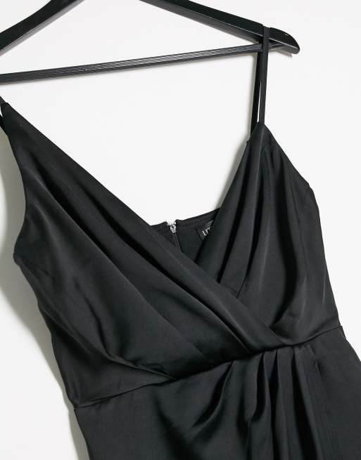 little mistress satin wrap dress Little - The perfect satin wrap  SHOP | https://www.little-mistress .com/liena-tie-side-cami-wrap-dress-in-khaki-p23171 Tap to shop  #LittleMistress