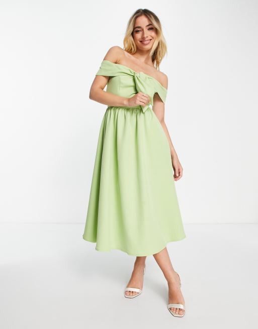 Asos schulterfreies outlet kleid