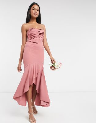 little mistress pink bridesmaid dresses