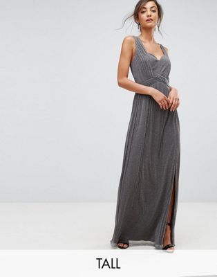 Jersey Maxi Dress With Wrap Detail 