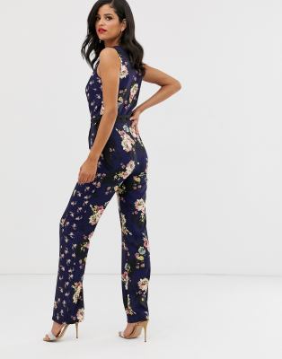 little mistress floral jumpsuit