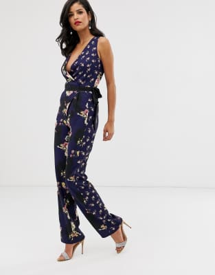 little mistress floral jumpsuit