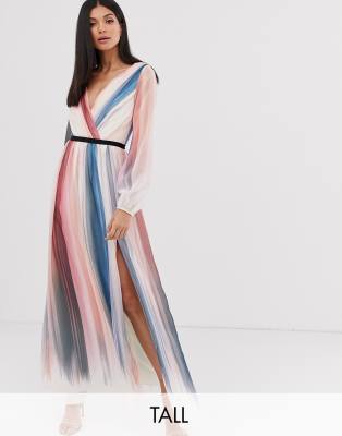 little mistress ombre stripe dress