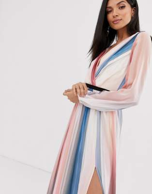 little mistress ombre stripe dress