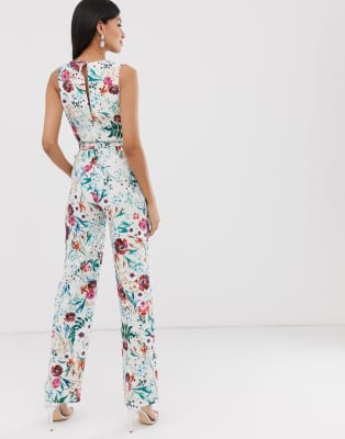 little mistress floral jumpsuit