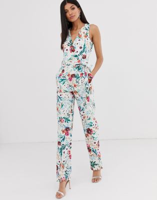 little mistress floral jumpsuit