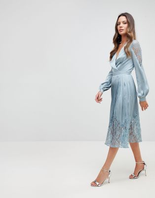 little mistress cornflower midi dress