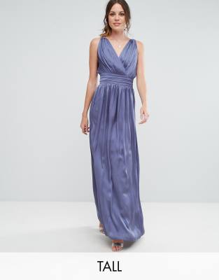 tall wrap maxi dress