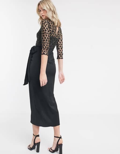 black lace sleeve mini dress Black Lace Bell Sleeve A-Line Mini Dress & Reviews - Black - Dresses
