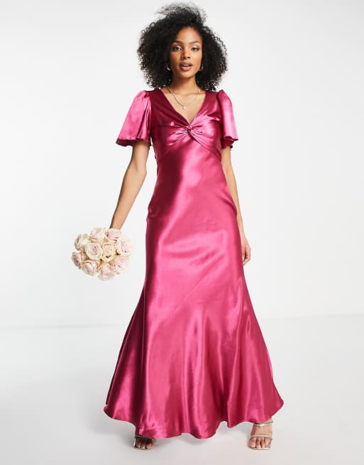 Little mistress pink bridesmaid hot sale dresses