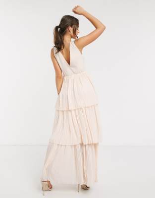 little mistress blush maxi dress