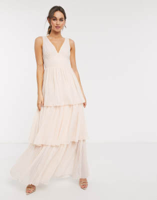 little mistress blush maxi dress