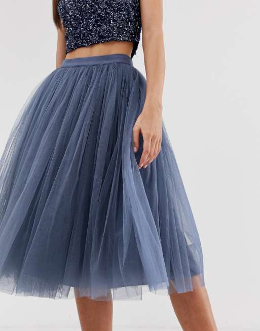 Little mistress tulle midi prom outlet skirt