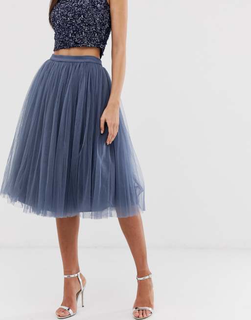 Little mistress midi 2025 tulle prom skirt