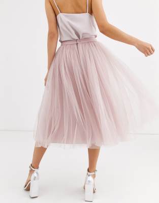 little mistress midi tulle prom skirt