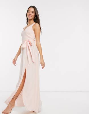 little mistress v neck maxi dress