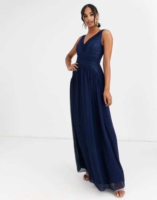 Little mistress v sale neck maxi dress