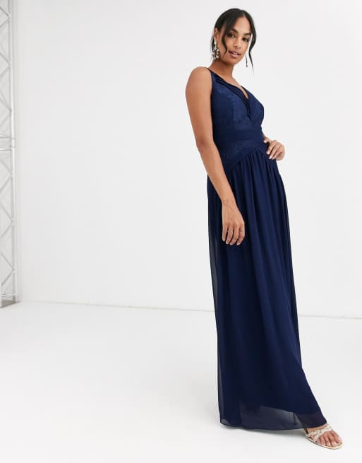 Little mistress v sale neck maxi dress