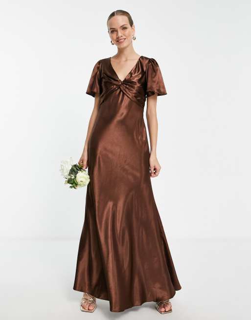 Little Mistress - Vestito da giorno color cioccolato