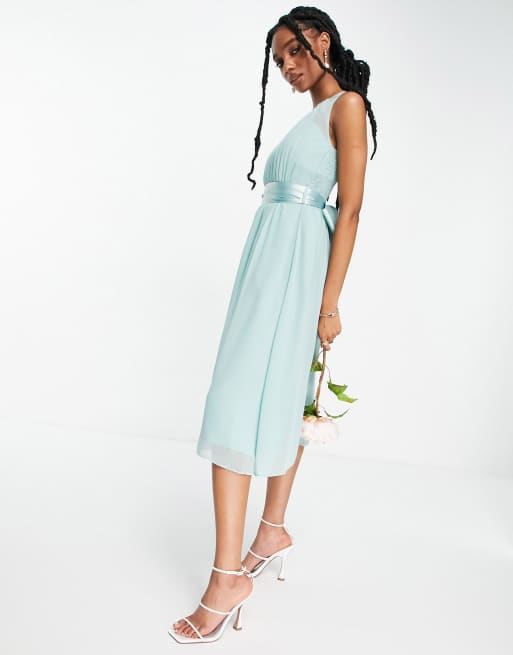 Little Mistress - Vestito skater da damigella verde