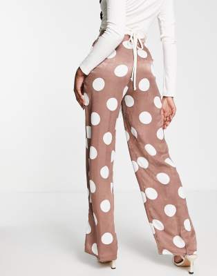 asos polka dot trousers