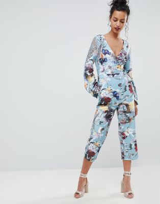 little mistress floral jumpsuit