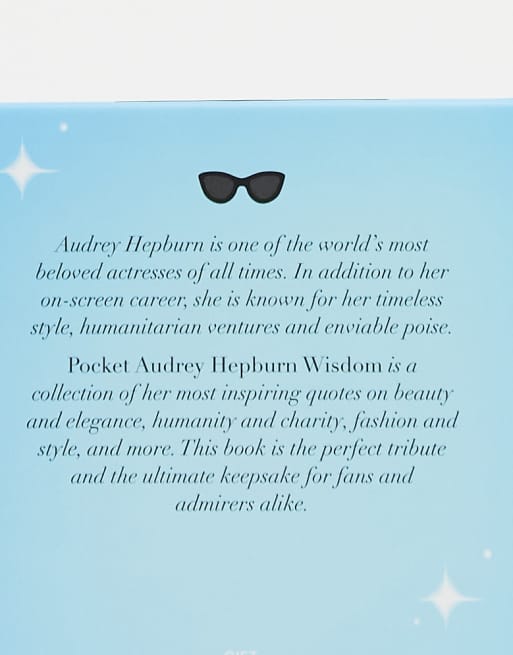 Livre Pocket Audrey Hepburn Wisdom Asos