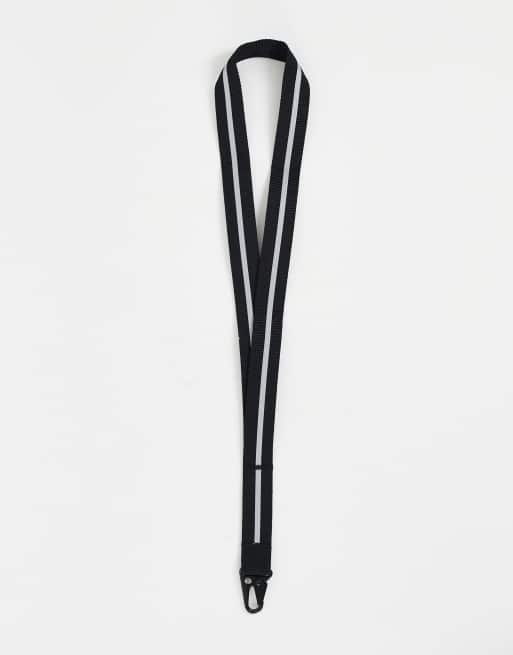 Llavero negro con detalle reflectante de Carhartt WIP
