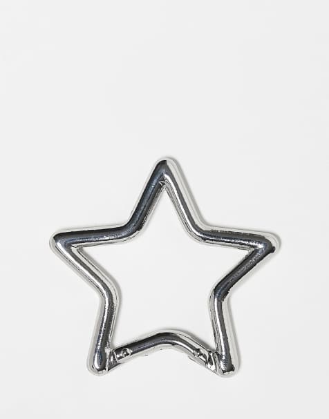 Llavero plateado en forma de estrella para los vaqueros de ASOS DESIGN - view 1