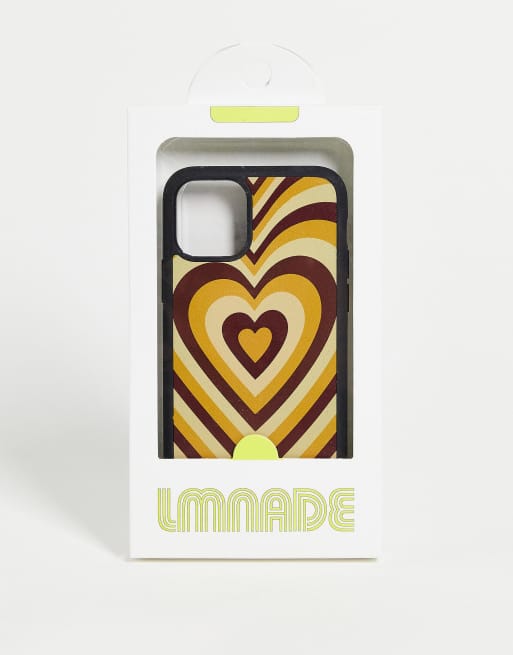 LMNADE Brown Hearts iPhone Case 