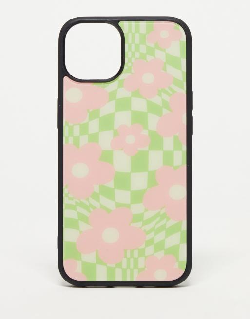 LMNADE - Custodia per iPhone 13 con margherite deformate