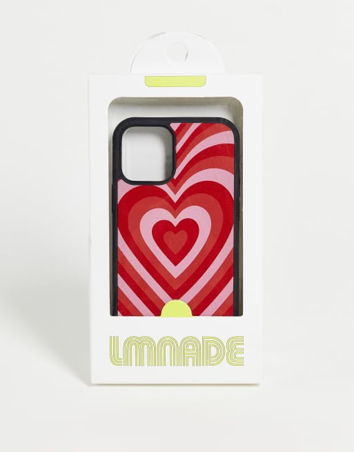 LMNADE Red Hearts iPhone Case