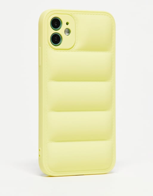 LMNADE – Żółte pikowane etui na iPhone 11