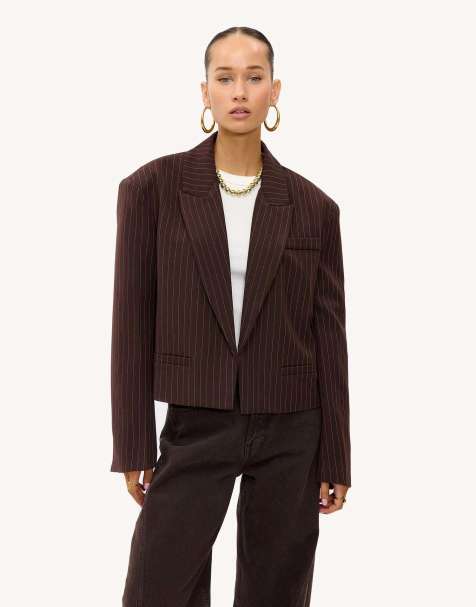 Loavies Basically perfect love brown blazer in brown - view 1