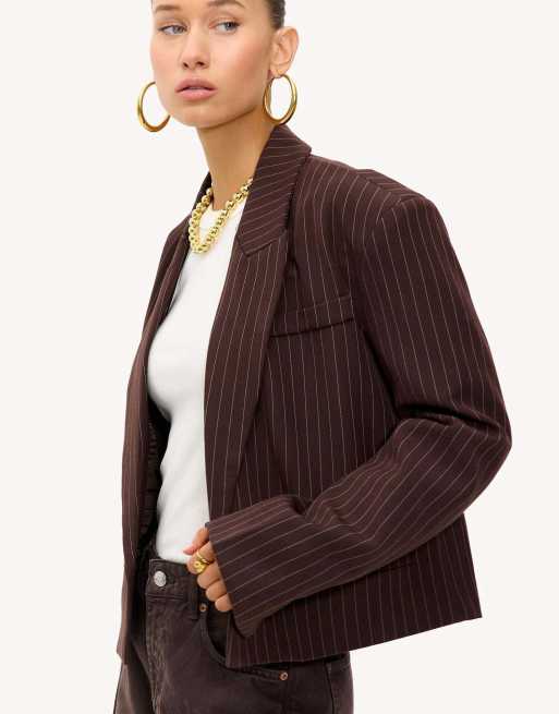 Loavies Basically perfect love brown blazer in brown, 3 of 4