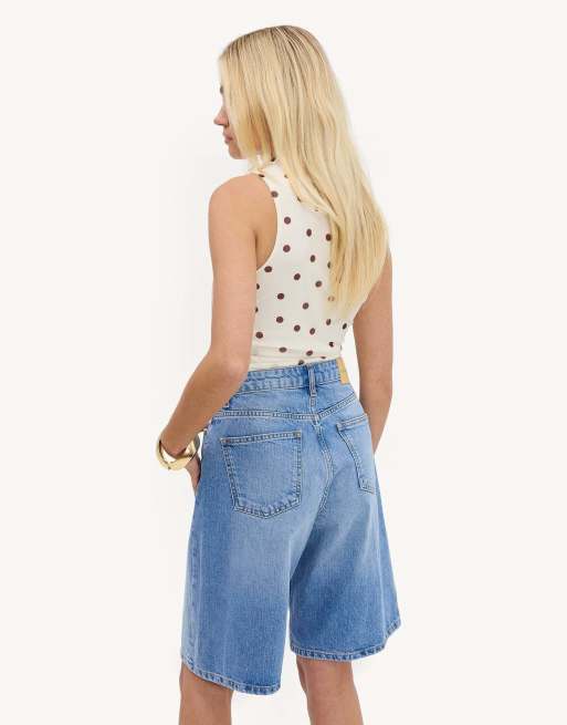 Loavies Bold and brilliant jort in light blue, 3 of 4