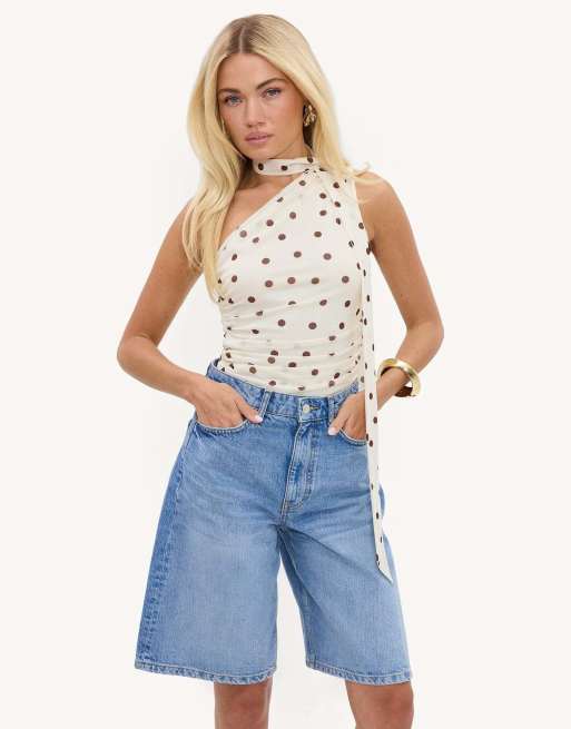Loavies Bold and brilliant jort in light blue, 4 of 4