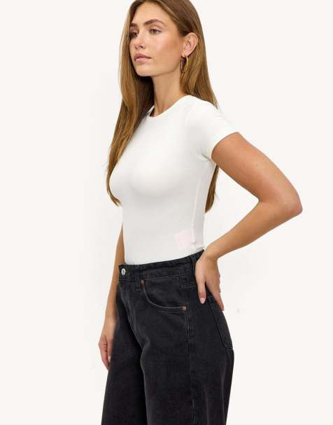 Loavies Cherish you short-sleeve top in off white - view 1