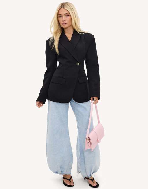 Loavies Cosmic echoes blazer in black, 4 of 4